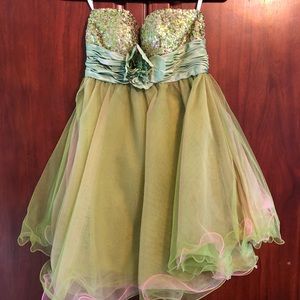 Short strapless party dress